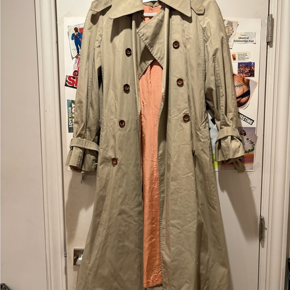 VTG Diane Von Furstenberg Beige Trench Coat - Picture 2 of 16